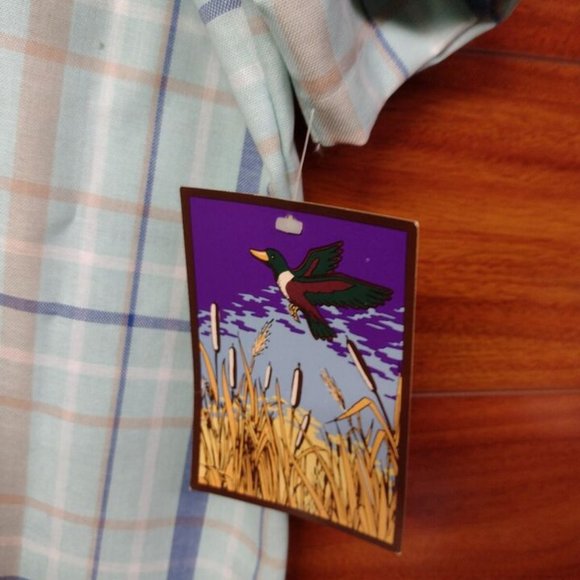 Men's Vintage Raintree Southern Size XL Duck Embroidered Pocket Dress Shirt - Picture 3 of 7